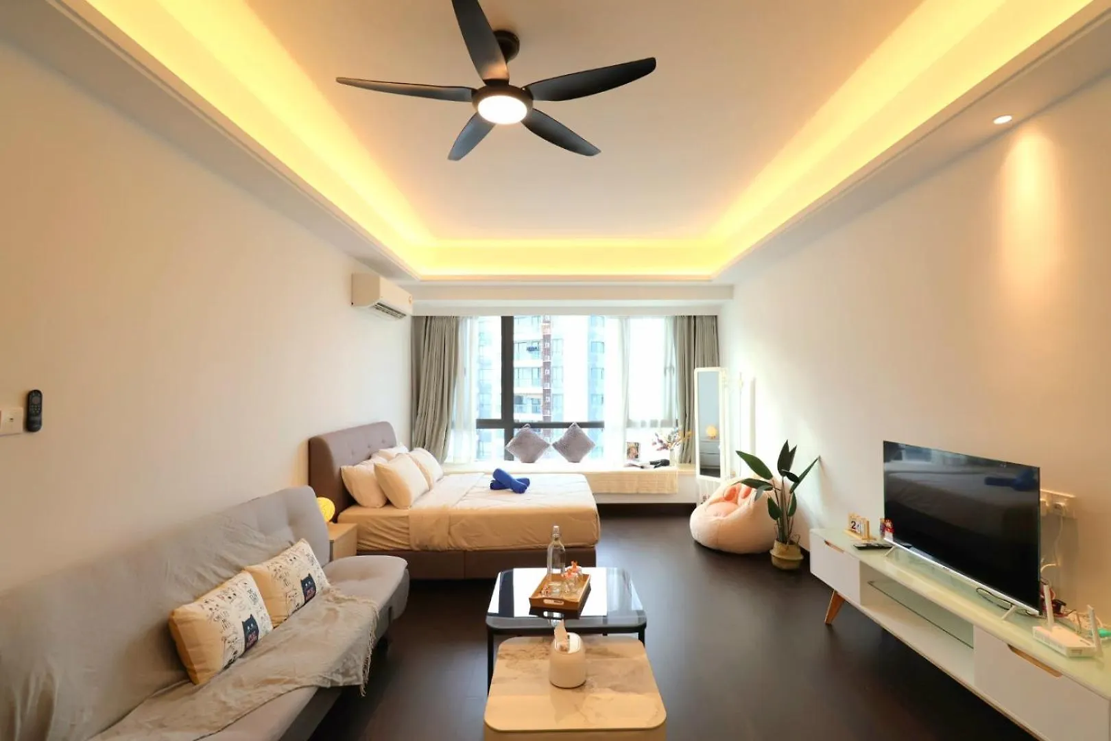 R&F Phase2 简约设计单间三人skylineview Lägenhet Johor Bahru 0*,